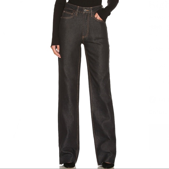 WeWoreWhat Denim - NEW WEWOREWHAT REVOLVE HIGH-WAISTED STRAIGHT LEG JEANS